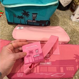 Trader Joe's Pink  Insulated Bag
